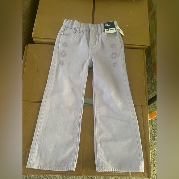 Old Navy Other - Old Navy Light Purple Embroidered Jeans